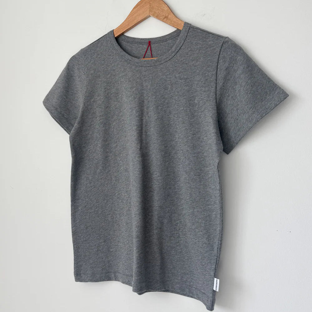 Go-To Tee in Melange Grey