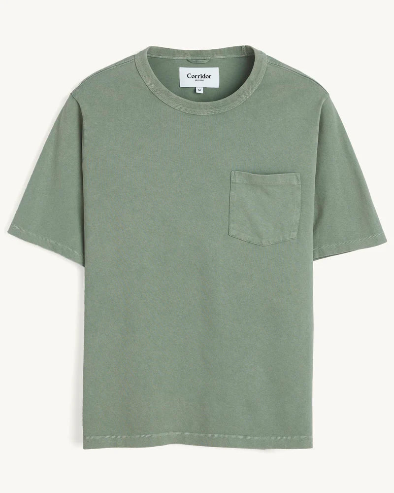 Garment Dye Tee in Seafoam
