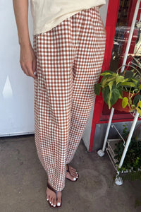 Arc Pants in Cinnamon Gingham