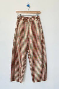 Arc Pants in Cinnamon Gingham
