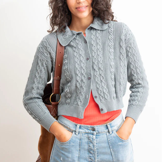Michelle Cardigan in Gray