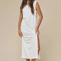 Hermosa Dress in Washed White