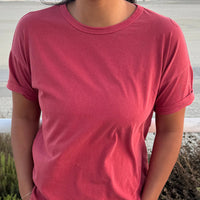Her Tee in Crayon Red