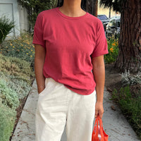 Her Tee in Crayon Red