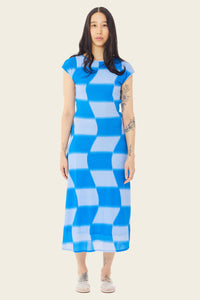 Rhea Midi Dress in Cobalt