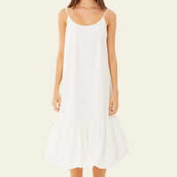 Cloud Poplin Midi Dress