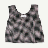 Handloom Blouse Tank Top in Mosaic Checkered