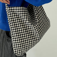 Happy Carry Bag in Black Gingham