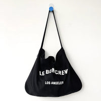 Le Bon Crew Happy Carry Bag  in Black