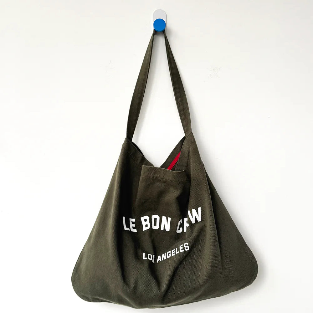 Le Bon Crew Happy Carry Bag in Olive