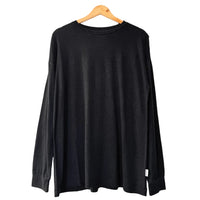 Haze Linen Blend Tee in Black