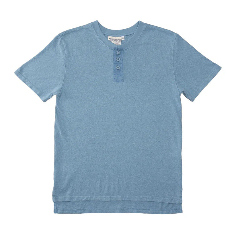 Henley Tee in Blue Heaven