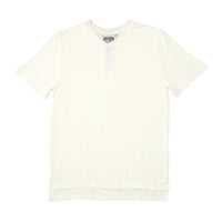 Henley Tee in Washed White