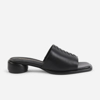 Imagine Leather Slide in Black