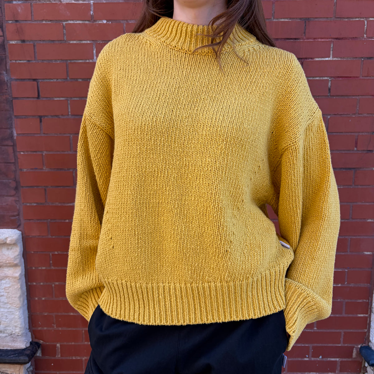 Zoe Cotton Sweater in Honey