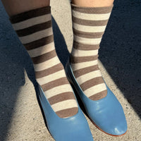Wide Stripe Wally Socks