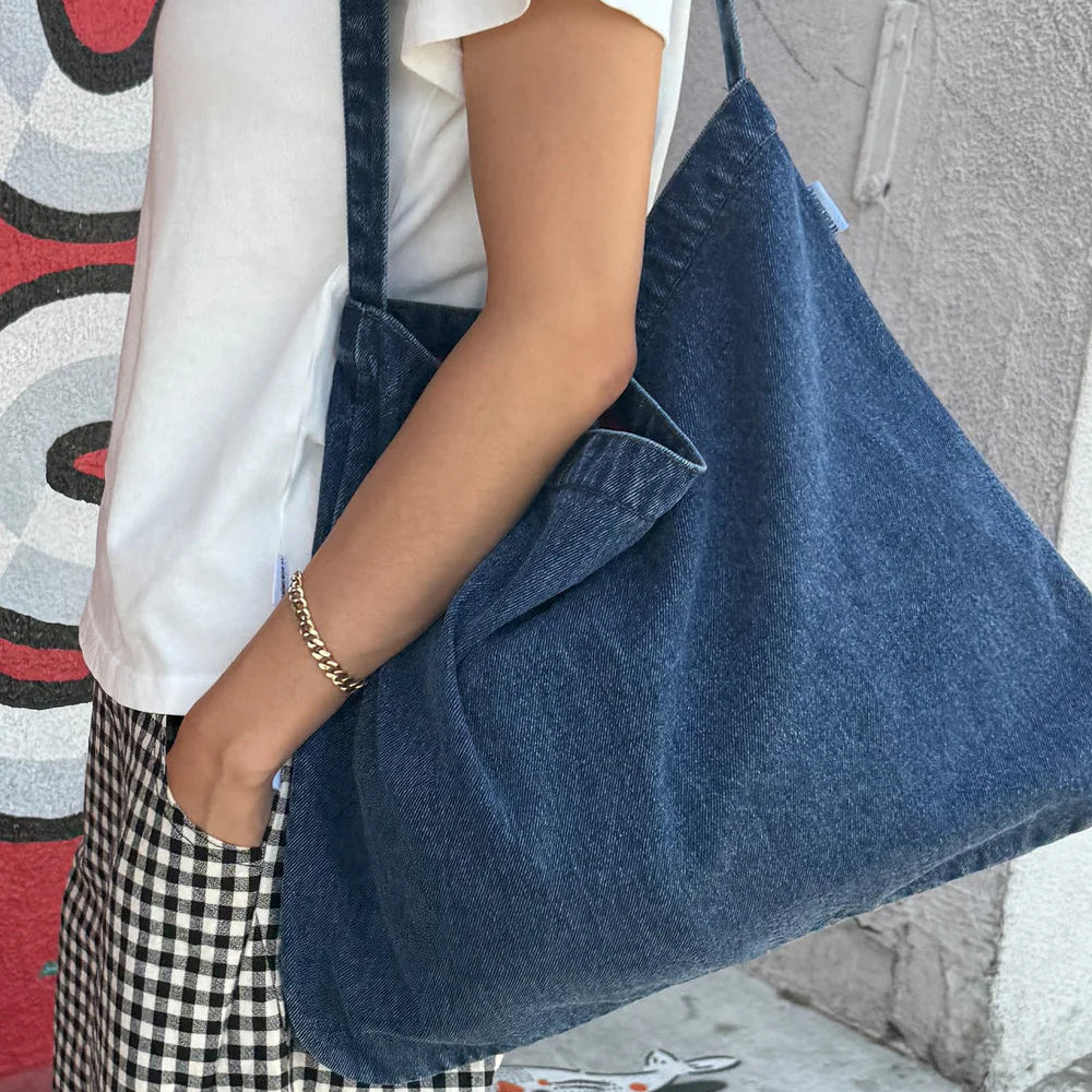 Happy Carry Bag in Blue Denim