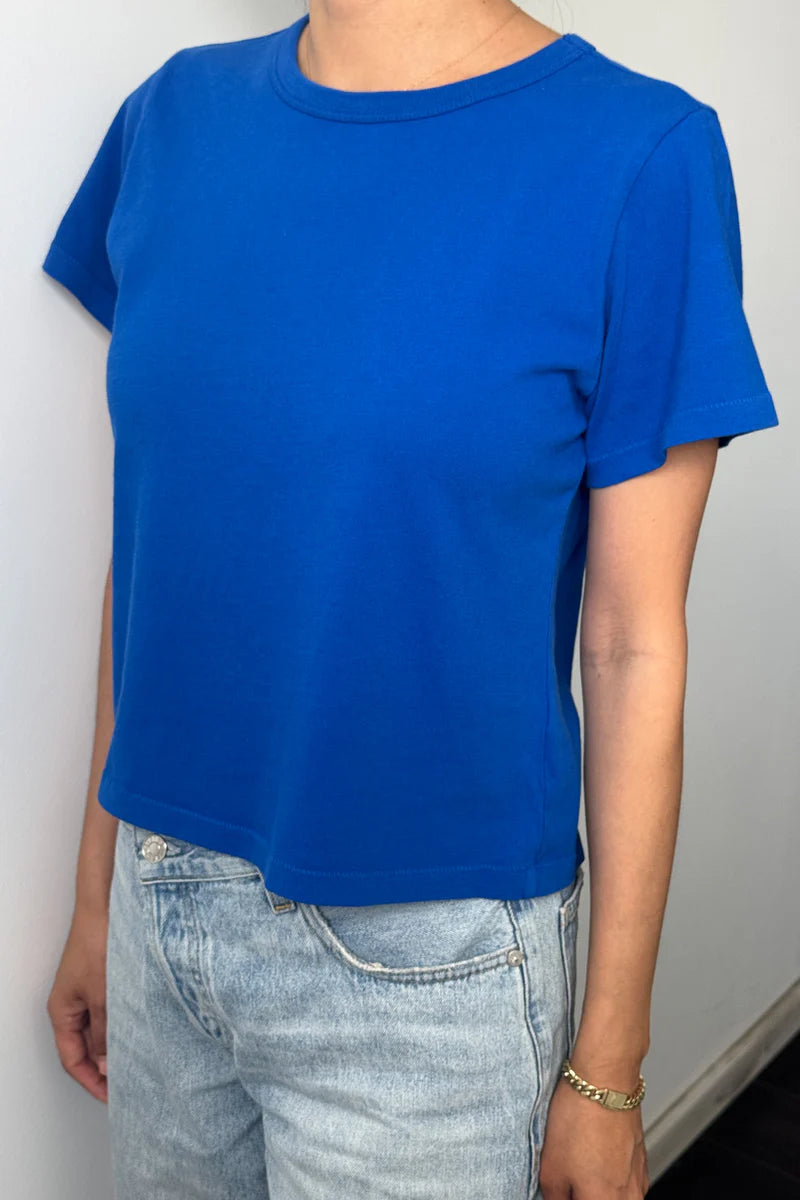 Little Boy Tee in Cobalt