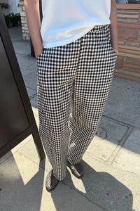 Arc Pants in Black Gingham