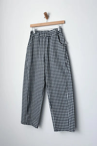 Arc Pants in Navy Gingham