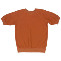 Shaggy Short Sleeve Sweatshirt in Rooibos Tea