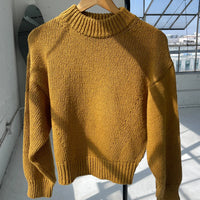 Zoe Cotton Sweater in Dijon