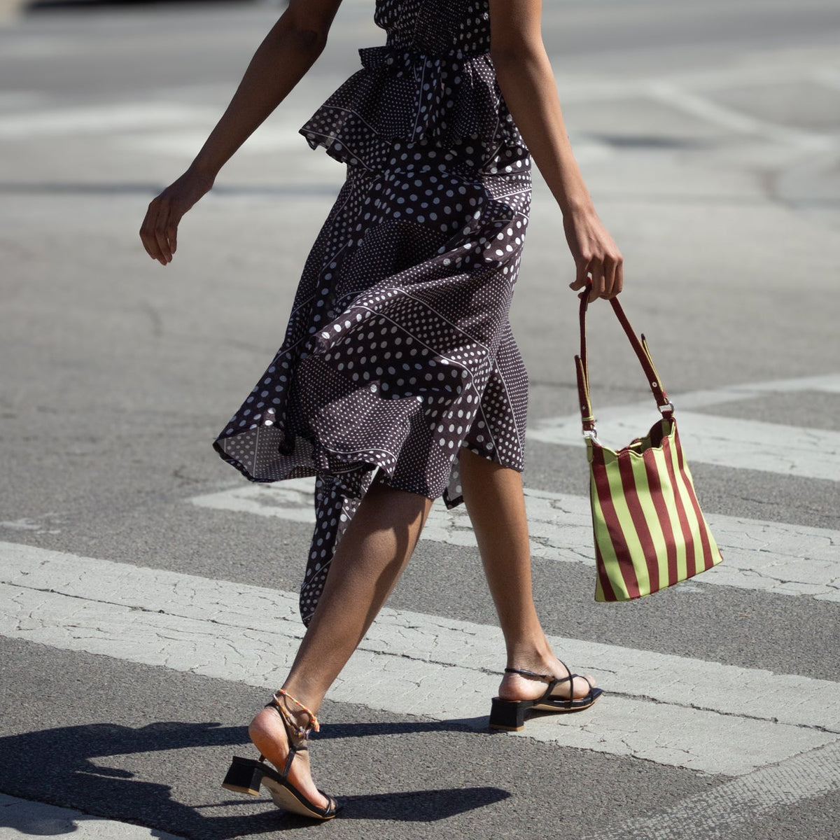 Parker Sash Skirt in Dark Brown