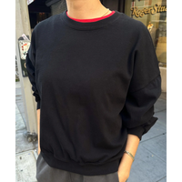 Cali Jersey Sweatshirt in Black