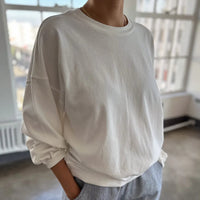 Cali Jersey Sweatshirt in Vintage White