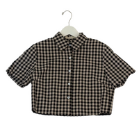 Gingham Cropped Shirt