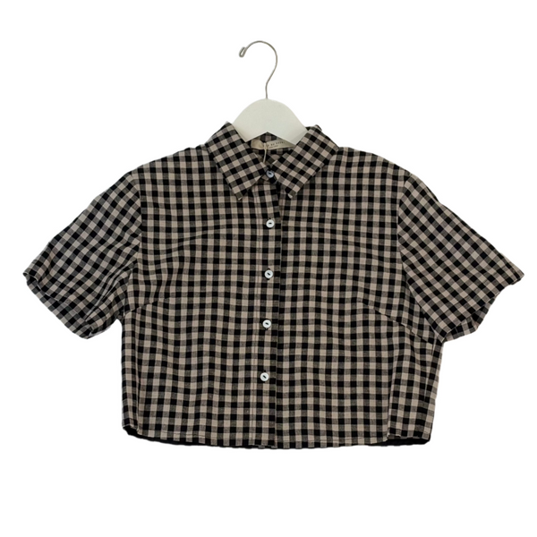 Gingham Cropped Shirt