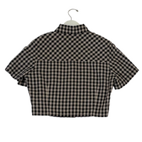 Gingham Cropped Shirt