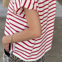 Manon Tee in Red Stripe