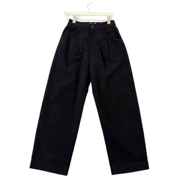 Curve Legged Trouser in Black
