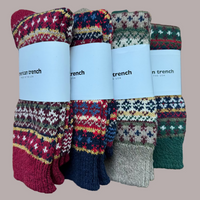 Cotton Fair Isle Socks