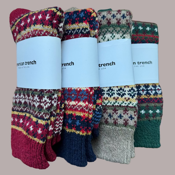 Cotton Fair Isle Socks