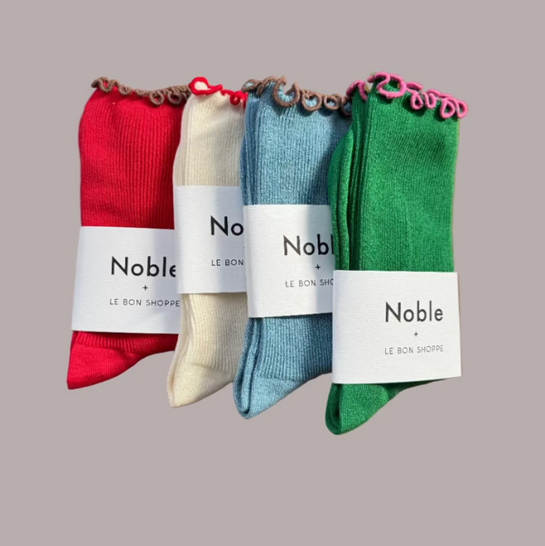 Ruffled Modal Socks
