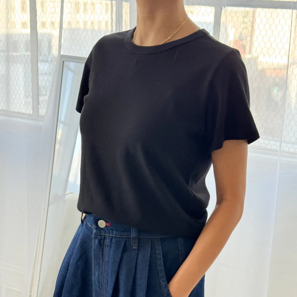 Little Boy Tee in True Black