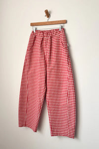 Arc Pants in Red Gingham