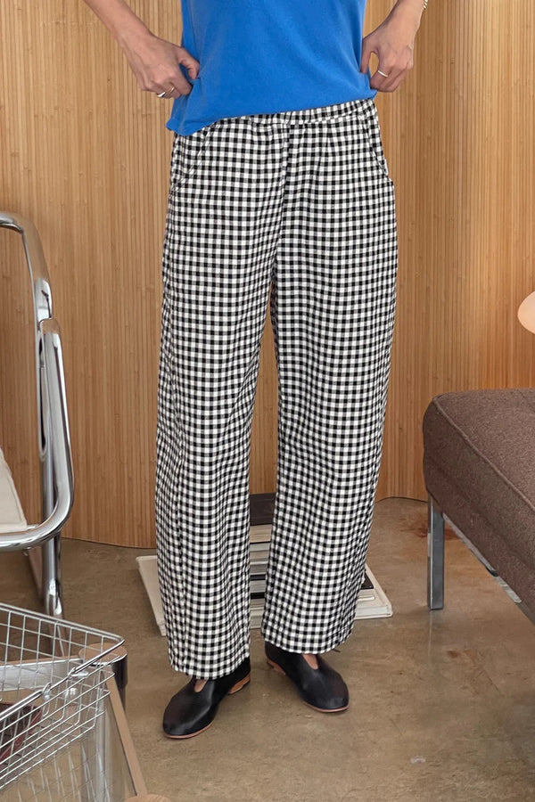 Arc Pants in Black Gingham