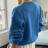 Milo Cotton Sweater in Blue