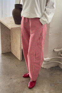 Arc Pants in Red Gingham