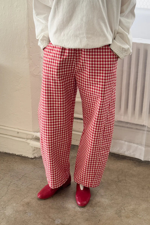 Arc Pants in Red Gingham