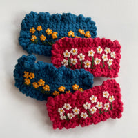 Floral Embroidered Clip
