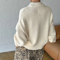 Zoe Cotton Sweater in Naturel