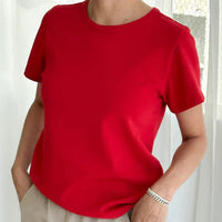 Go-To Tee in Chili