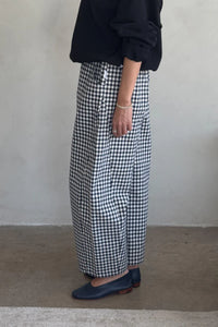 Arc Pants in Navy Gingham