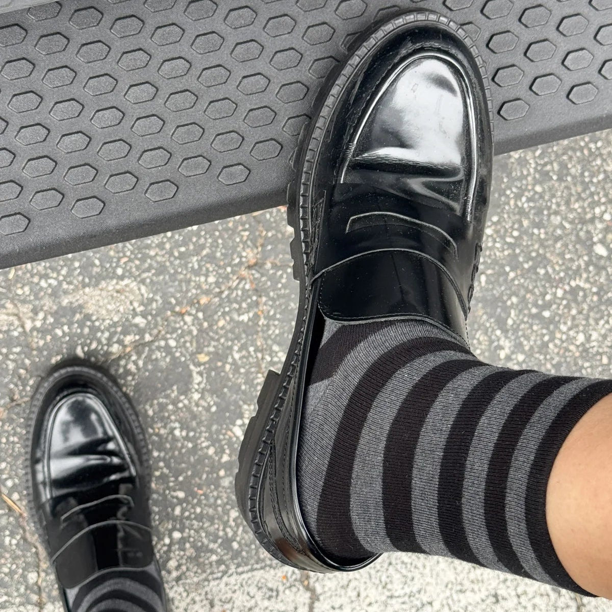 Wide Stripe Wally Socks
