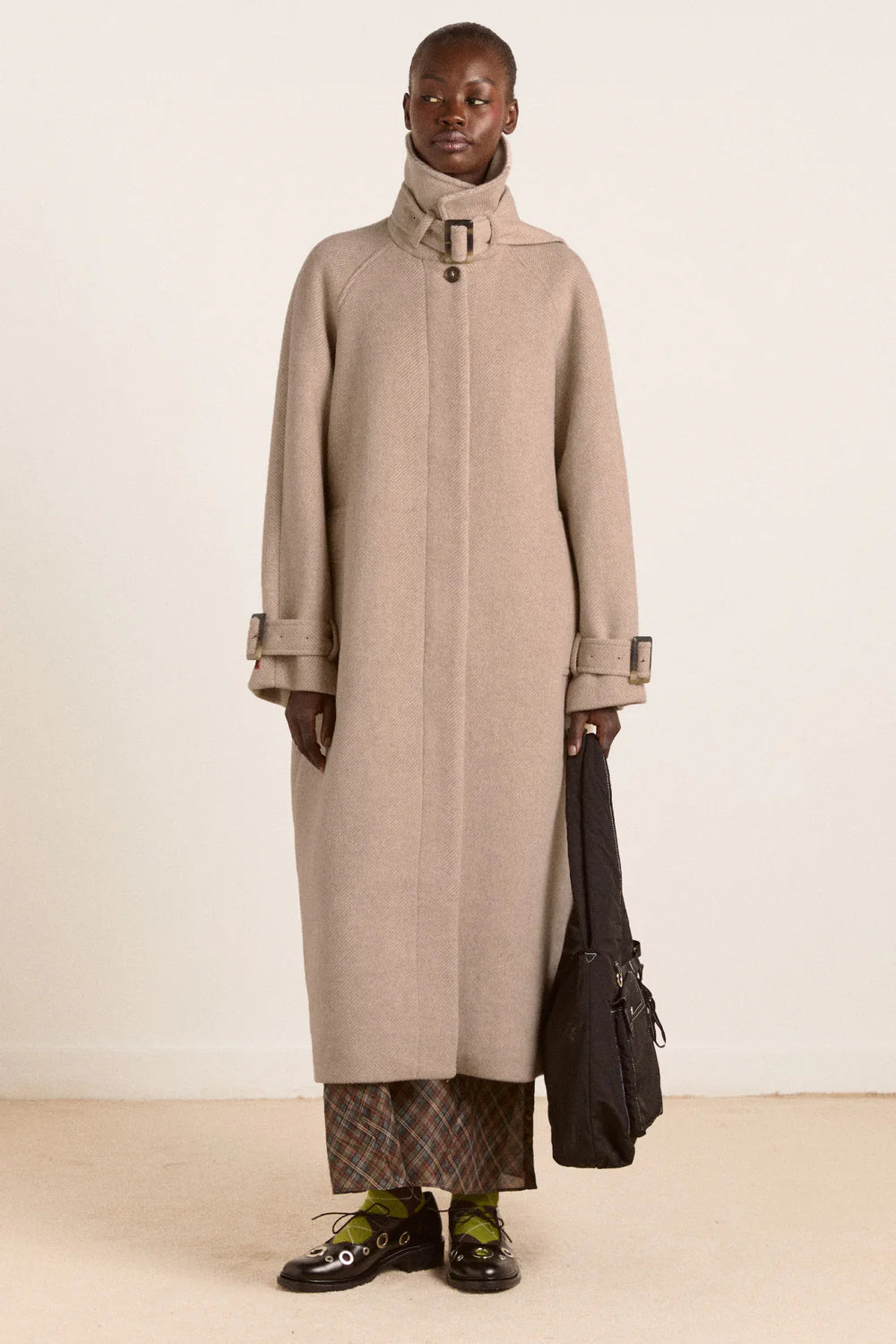 Jude Wool Coat in Grey