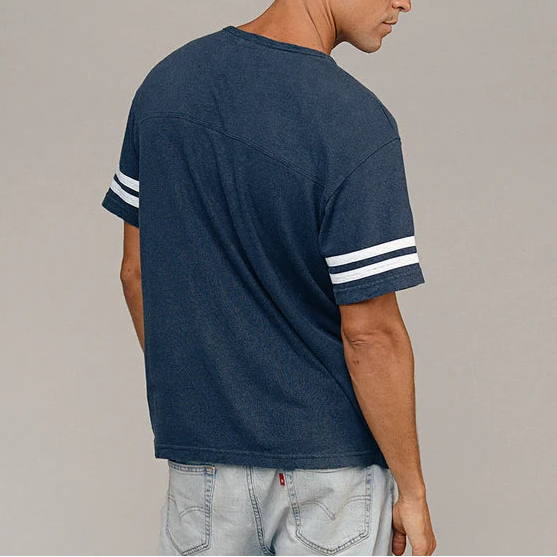 Varsity Tee in Navy